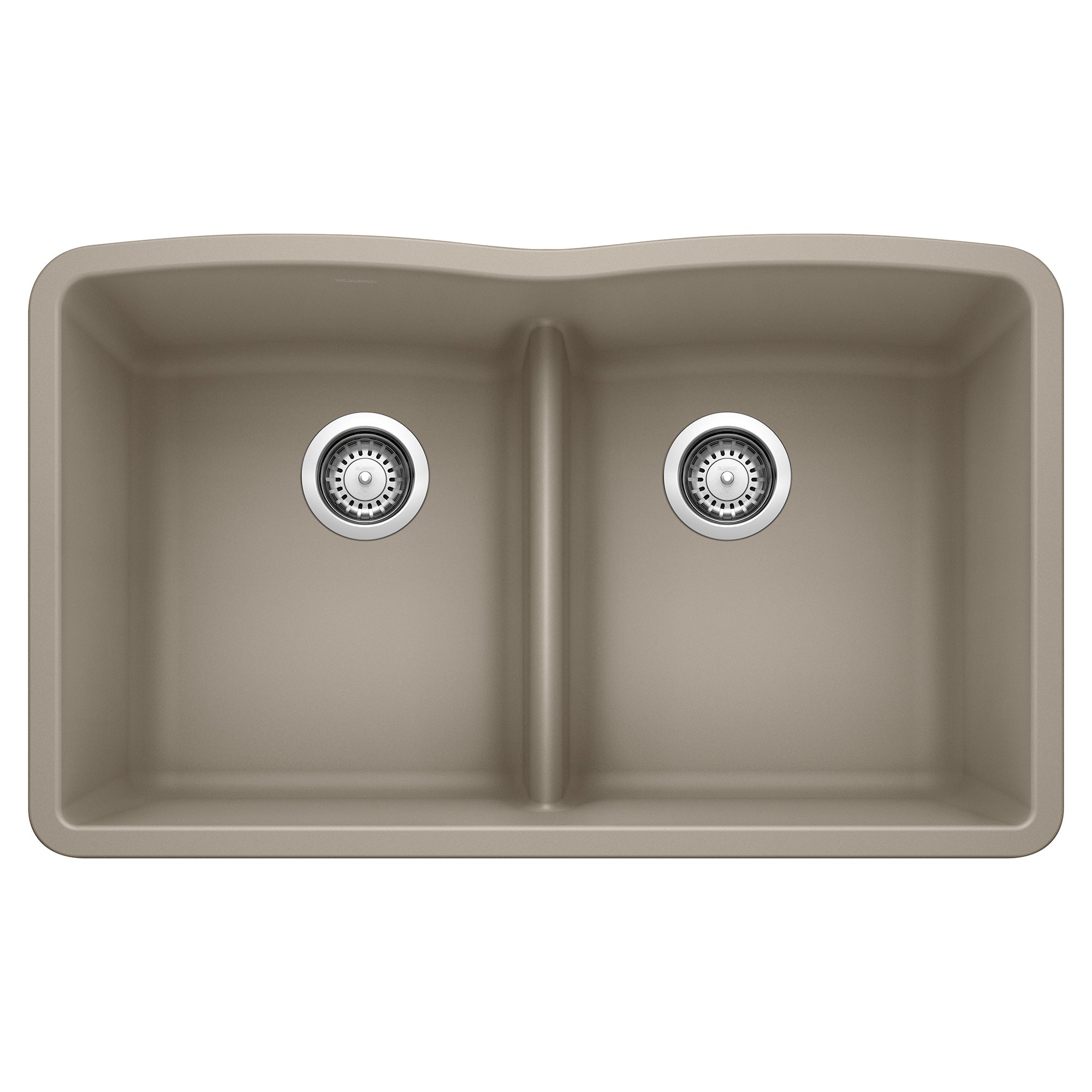 BLANCO 32" Diamond Low Divide Equal Double Bowl Undermount SILGRANIT Sink-DirectSinks