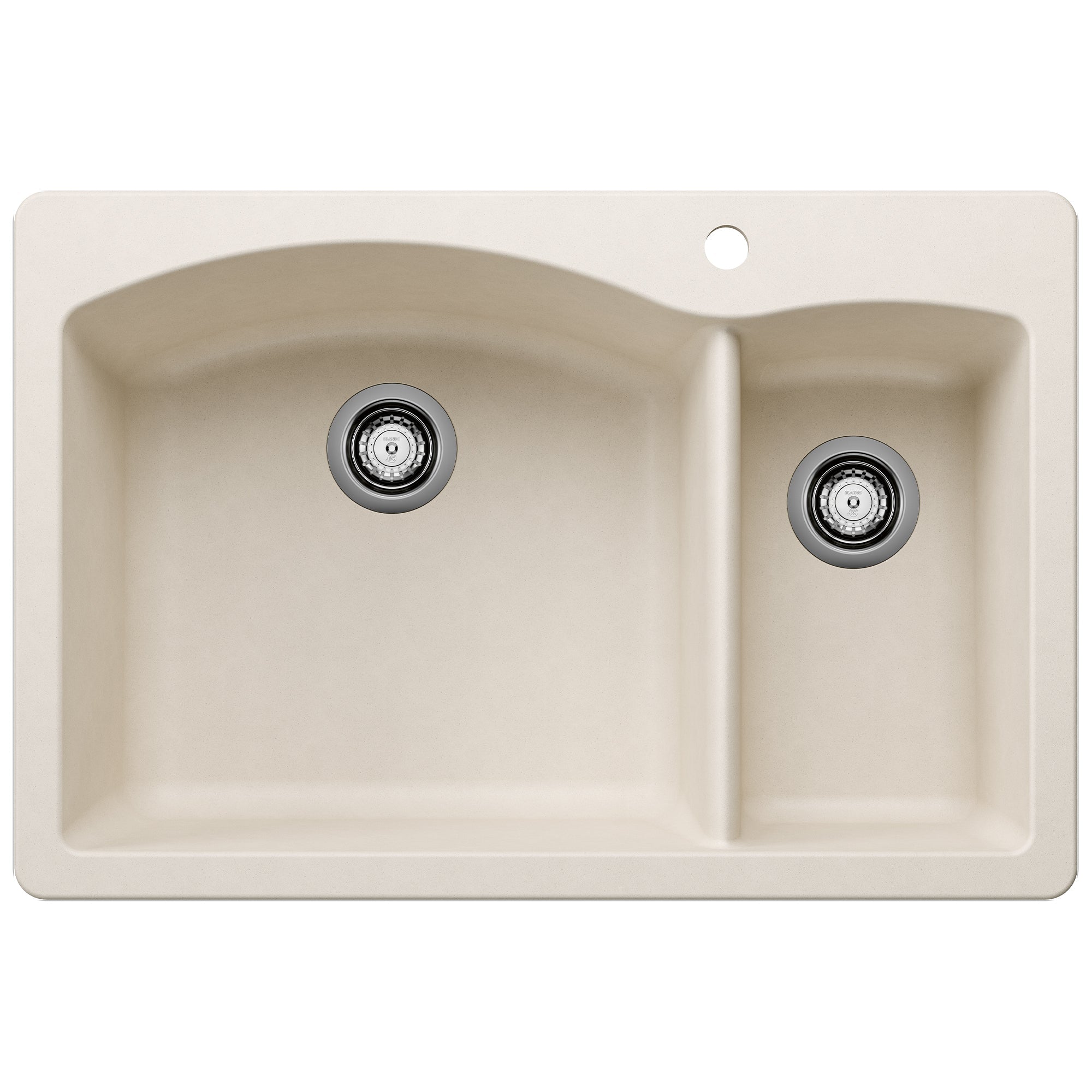 BLANCO 33" Diamond 70/30 Double Bowl Dual Mount SILGRANIT Kitchen Sink-DirectSinks