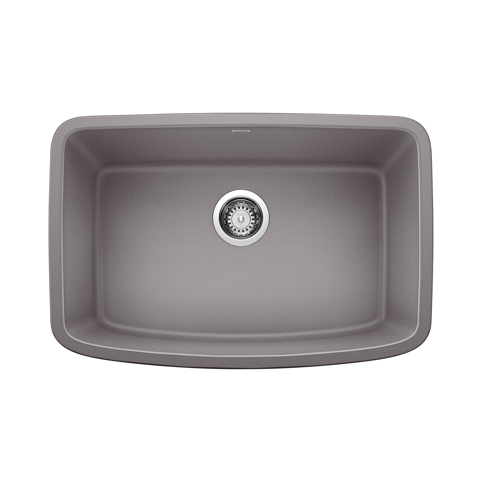 BLANCO Valea 27" SILGRANIT Undermount Kitchen Sink in Metallic Gray