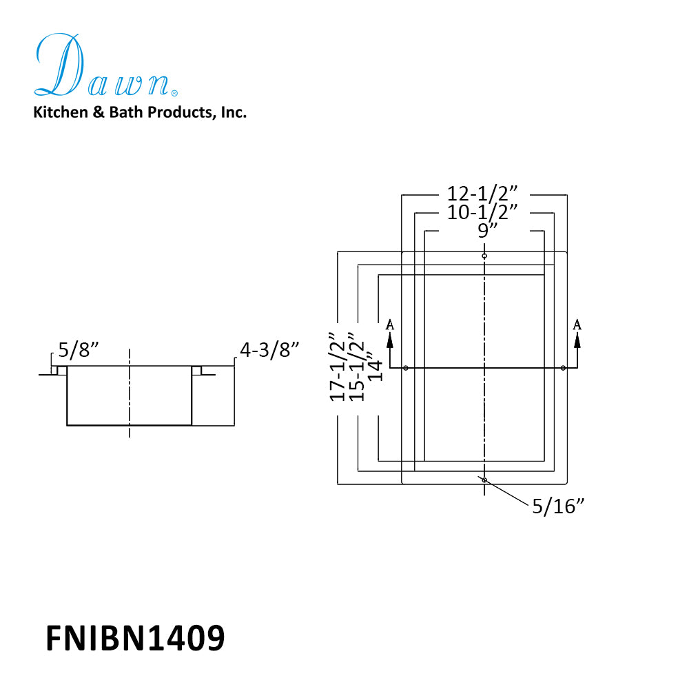 Specifications for Dawn FNIBN1409