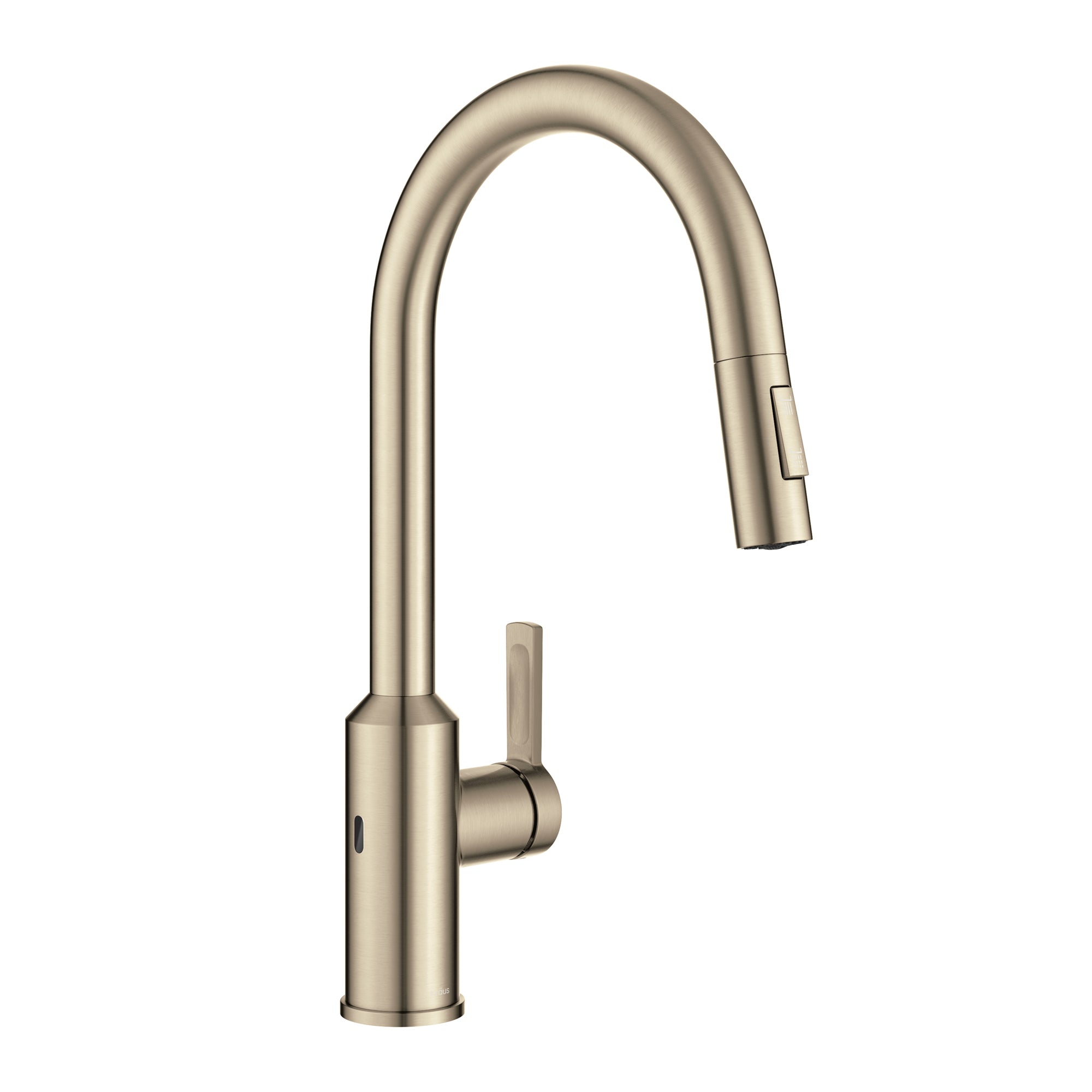 KRAUS Oletto Touchless Pull-Down Kitchen Faucet in Spot-Free Antique Champagne Bronze