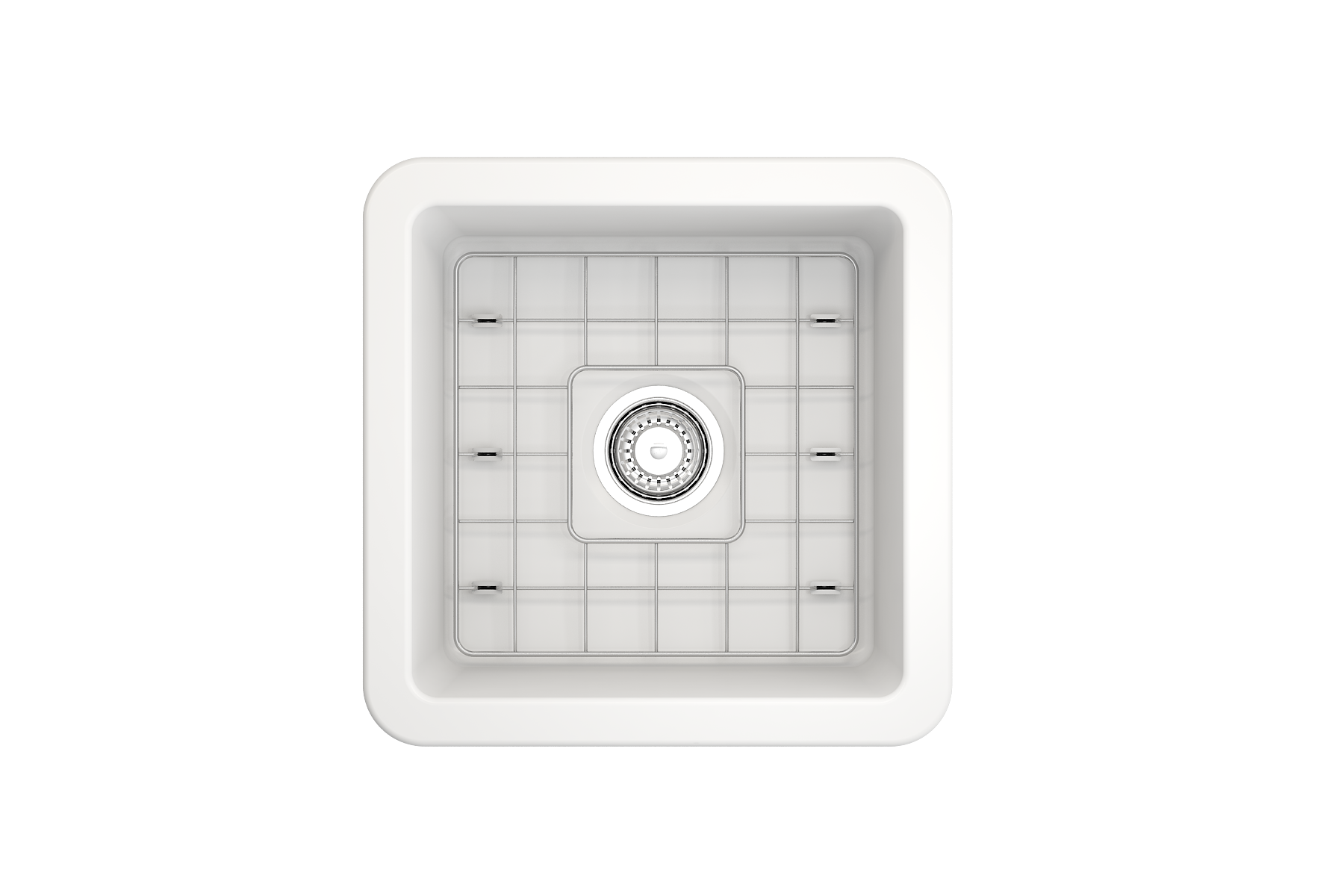 Bocchi Sotto 18" Fireclay Undermount or Drop-in Kitchen Prep Sink