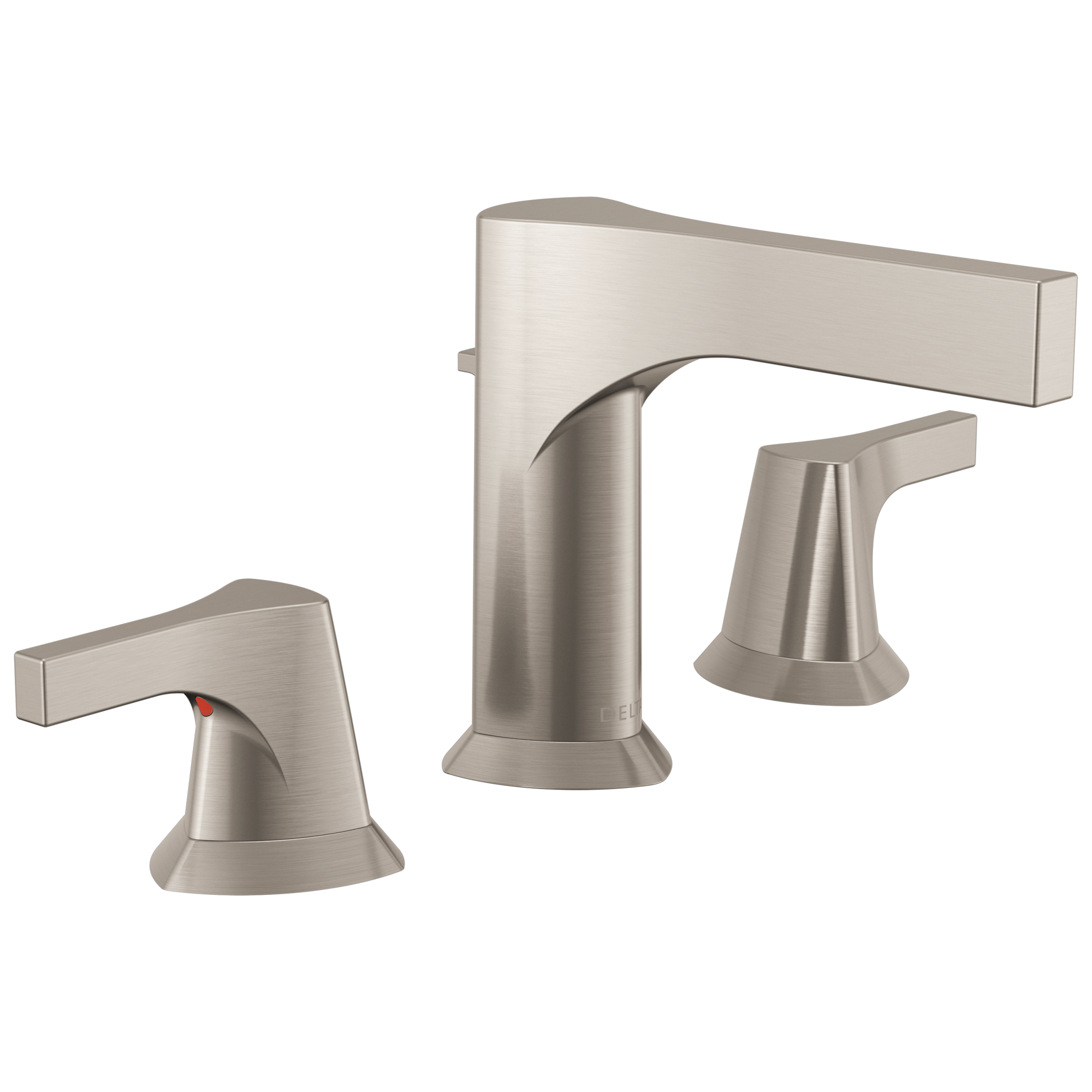Delta Zura Two Handle Widespread Bathroom Faucet in Stainless