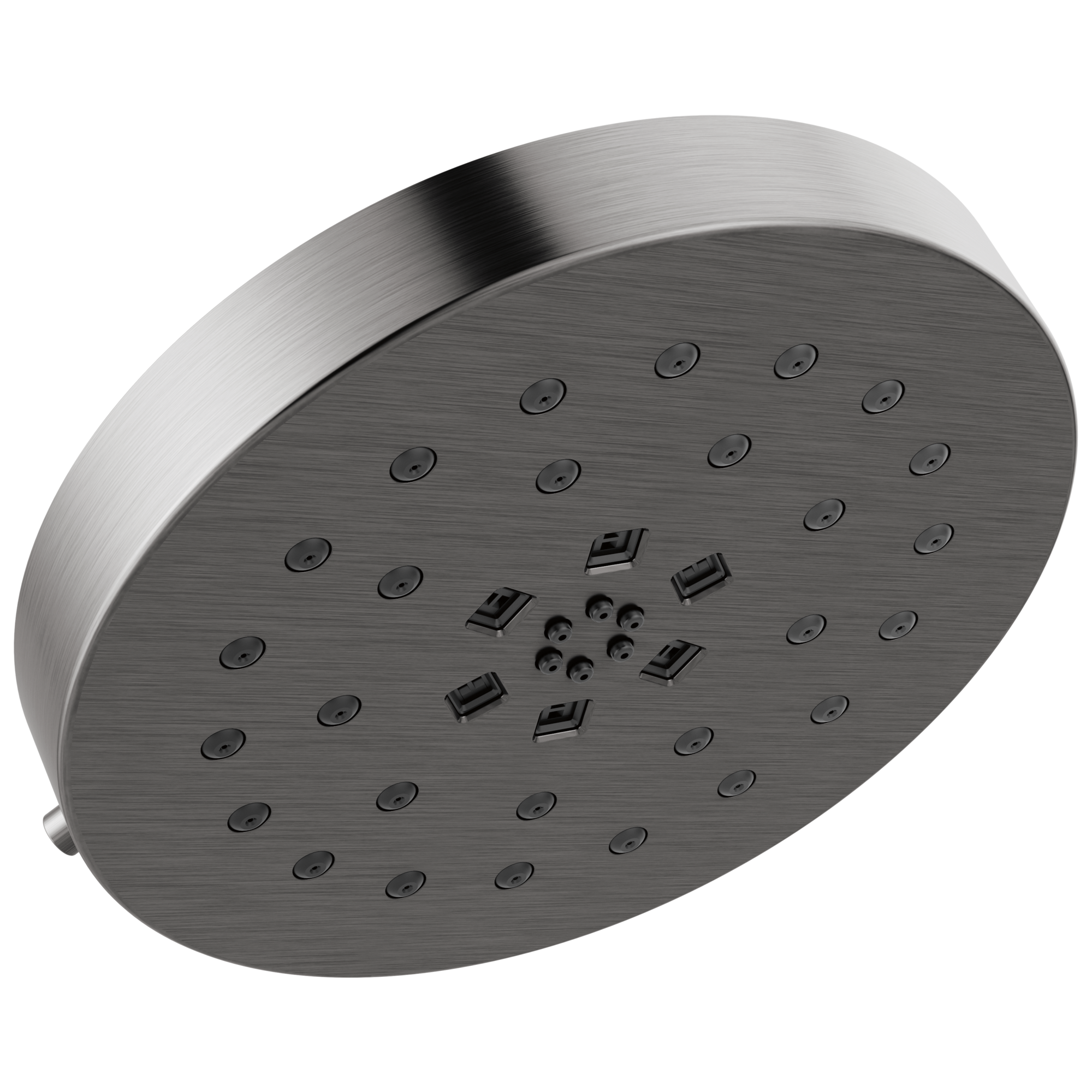 Delta 1.75 GPM Multi Function Rain Shower Head with Touch-Clean and H2Okinetic Technology