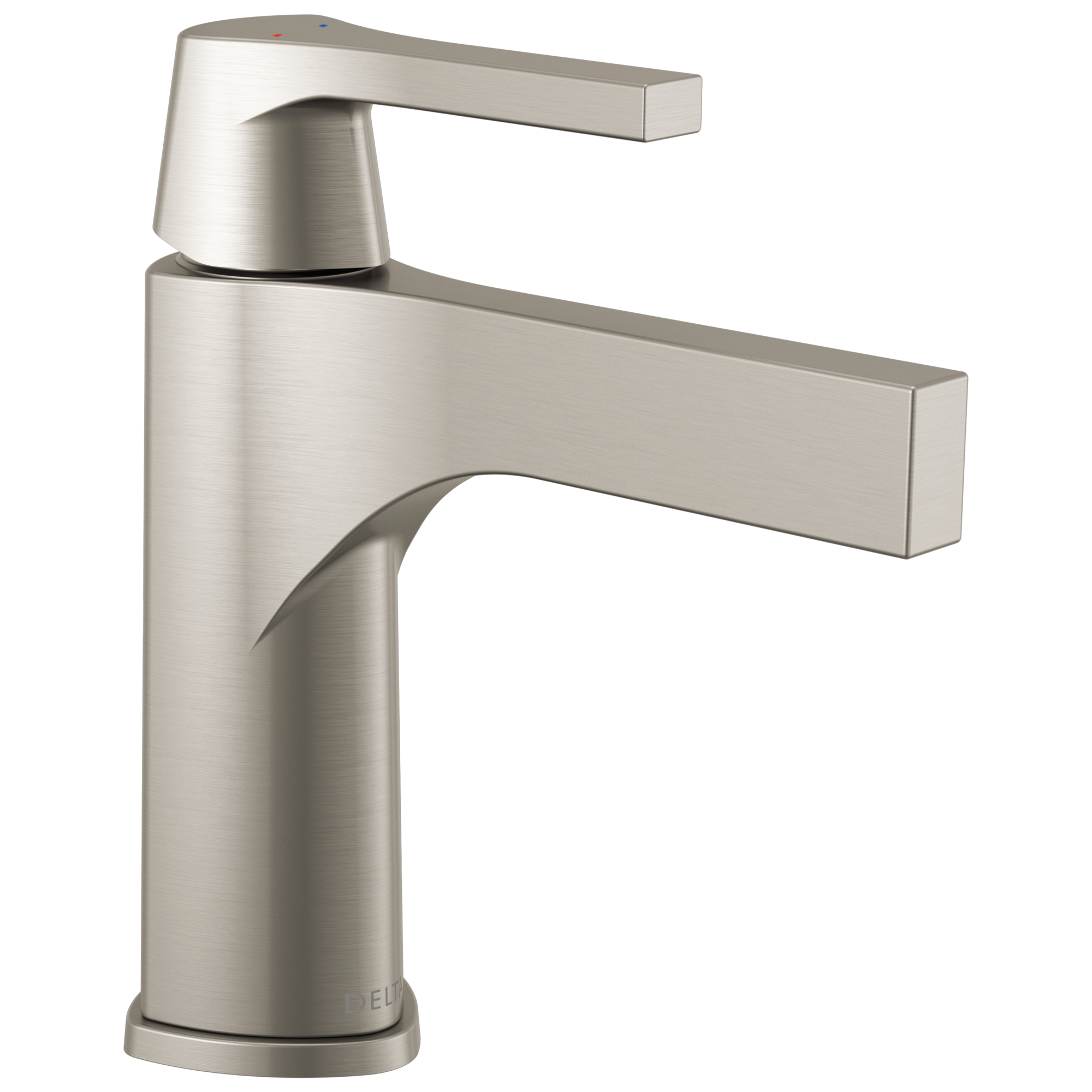 Delta Zura Single Handle Bathroom Faucet with Drain in Stainless