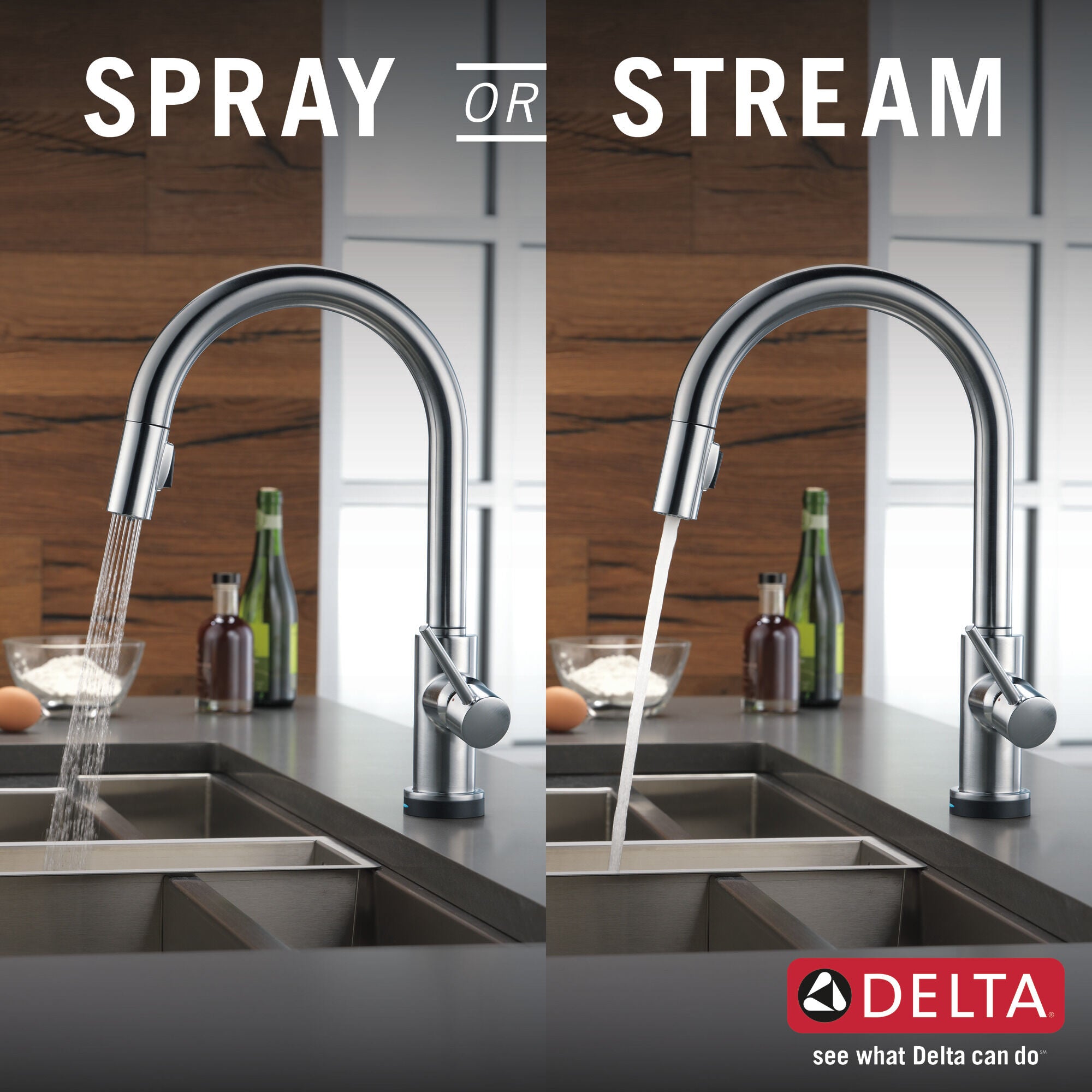 Delta Trinsic VoiceIQ™ Single-Handle Pull-Down Kitchen Faucet with TouchO Technology