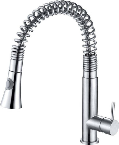 Stainless Steel Commercial Kitchen Faucet With Pull Down Shower Spray-DirectSinks