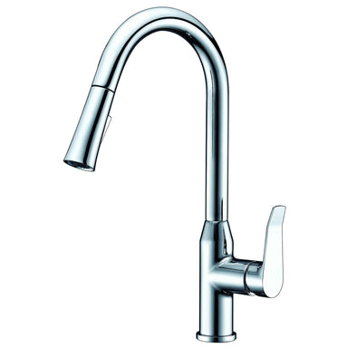 Dawn Single Lever Pull Down Spray Kitchen Faucet-Kitchen Faucets Fast Shipping at DirectSinks.