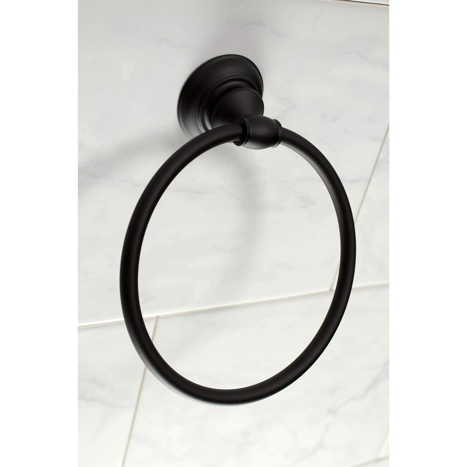 Kingston Brass Provence 5-Piece Bathroom Accessory Set in Black