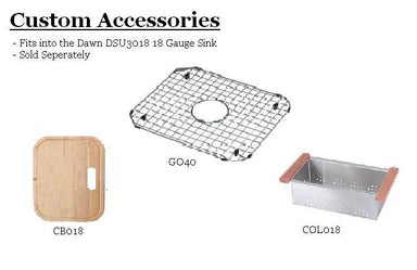 Dawn DSU3018 Sink Bottom Grid-Kitchen Accessories Fast Shipping at DirectSinks.