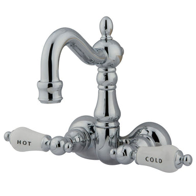 Kingston Brass CC1074T1 Vintage 3-3/8" Wall Mount Clawfoot Tub Filler-Tub Faucets-Free Shipping-Directsinks.