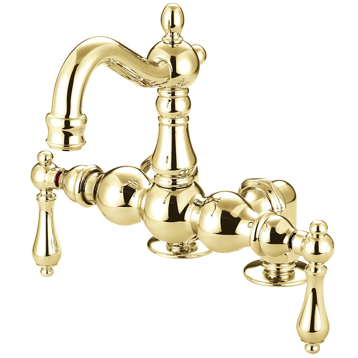 Kingston Brass Vintage 3-3/8" Deck Mount Clawfoot Tub Filler-Tub Faucets-Free Shipping-Directsinks.