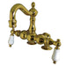 Kingston Brass Vintage 3-3/8" Spread Deck Mount Clawfoot Tub Filler-Tub Faucets-Free Shipping-Directsinks.