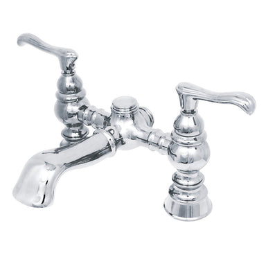 Kingston Brass Vintage 7" Spread Classic Deck Mount Clawfoot Tub Filler-Tub Faucets-Free Shipping-Directsinks.