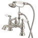 Kingston Brass Vintage 7" Brass Deck Mount Clawfoot Tub Filler with Hand Shower-Tub Faucets-Free Shipping-Directsinks.