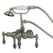 Kingston Brass Vintage 3-3/8" Classic Clawfoot Wall Mount Tub Filler with Hand Shower-Tub Faucets-Free Shipping-Directsinks.