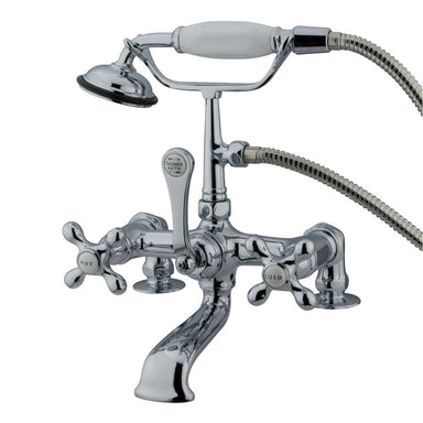 Kingston Brass CC210T1 Vintage 7" Deck Mount Clawfoot Tub Filler with Hand Shower-Tub Faucets-Free Shipping-Directsinks.