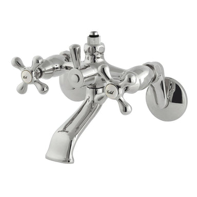 Kingston Brass CC2661 Vintage Wall Mount Tub Faucet with Riser Adapter-Tub Faucets-Free Shipping-Directsinks.