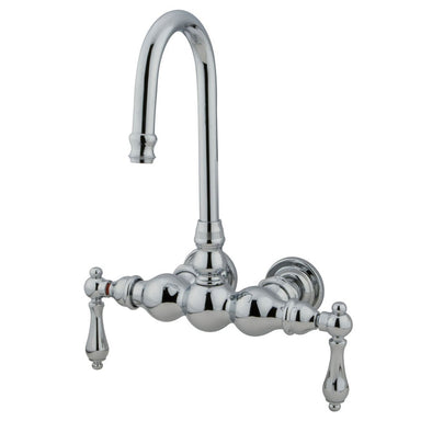 Kingston Brass CC2T1 Vintage 3-3/8" Wall Mount Clawfoot Tub Filler-Tub Faucets-Free Shipping-Directsinks.