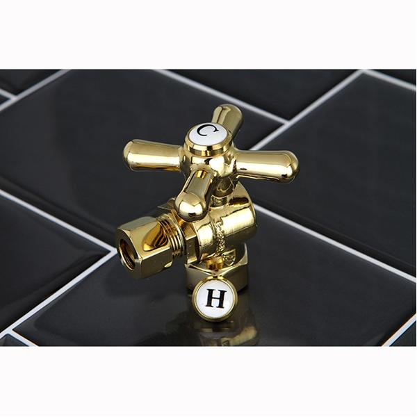 Kingston Brass Vintage Angle Stop with 3/8" IPS x 3/8" OD Compression-Bathroom Accessories-Free Shipping-Directsinks.