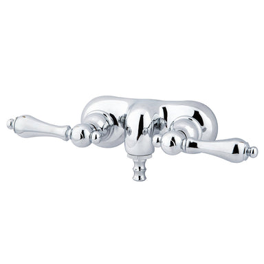 Kingston Brass Vintage Wall Mount 3-3/8" Classic Brass Clawfoot Tub Filler-Tub Faucets-Free Shipping-Directsinks.