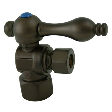 Kingston Brass Vintage CC43105 1/2 IPS, 3/8 O.D. Compression Angle Shut-off Valve in Oil Rubbed Bronze-Bathroom Accessories-Free Shipping-Directsinks.