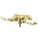 Kingston Brass Vintage Wall Mount Clawfoot Tub Filler with 3-3/8" Centers-Tub Faucets-Free Shipping-Directsinks.