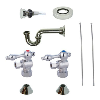Kingston Brass Trimscape Traditional Plumbing Sink Trim Kit with P Trap for Vessel Sink with Overflow Hole-Bathroom Accessories-Free Shipping-Directsinks.