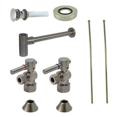 Kingston Brass Trimscape Contemporary Plumbing Sink Trim Kit with Bottle Trap for Vessel Sink with Overflow Hole-Bathroom Accessories-Free Shipping-Directsinks.