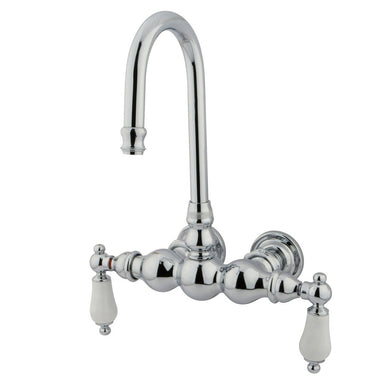 Kingston Brass CC6T1 Vintage Wall Mount Clawfoot Tub Filler Faucet-Tub Faucets-Free Shipping-Directsinks.