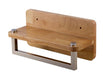 ALFI brand AB5510 12" Small Wooden Shelf with Chrome Towel Bar Bathroom Accessory-DirectSinks