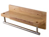 ALFI brand AB5511 16" Wooden Shelf with Chrome Towel Bar Bathroom Accessory-DirectSinks