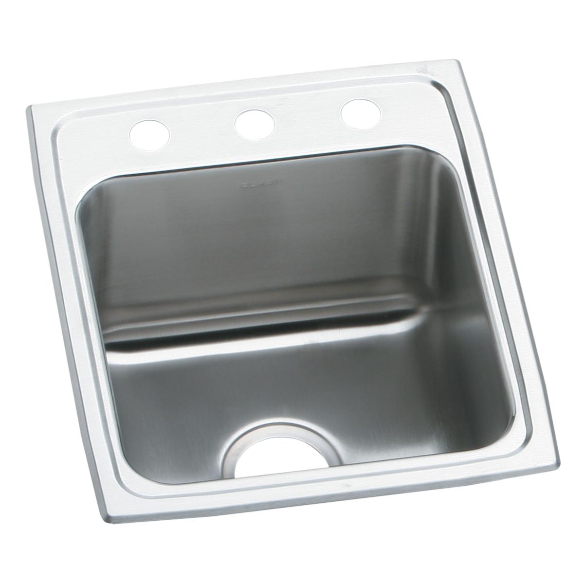 Elkay Lustertone Classic 17" x 20" x 10-1/8" Stainless Steel Single Bowl Drop-in Sink