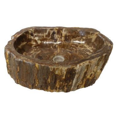 Eden Bath Natural Stone Vessel Sink - Petrified Wood