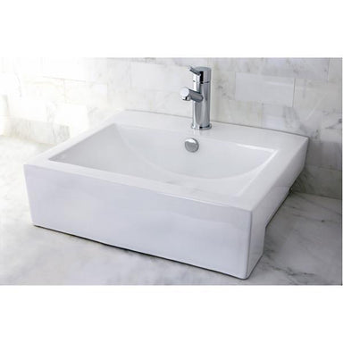 Kingston Brass Concord China Vessel Bathroom Sink with Overflow Hole-Bathroom Sinks-Free Shipping-Directsinks.