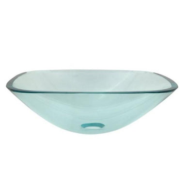 Kingston Brass Templeton Clear Tempered Glass Vessel Bathroom Sink without Overflow Hole-Bathroom Sinks-Free Shipping-Directsinks.