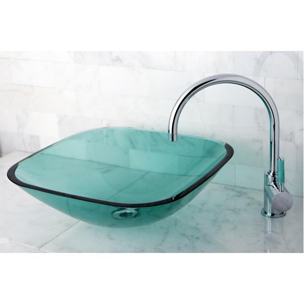 Kingston Brass Green Eden Single Handle Vessel Sink Faucet without Pop-up and Plate-Bathroom Faucets-Free Shipping-Directsinks.