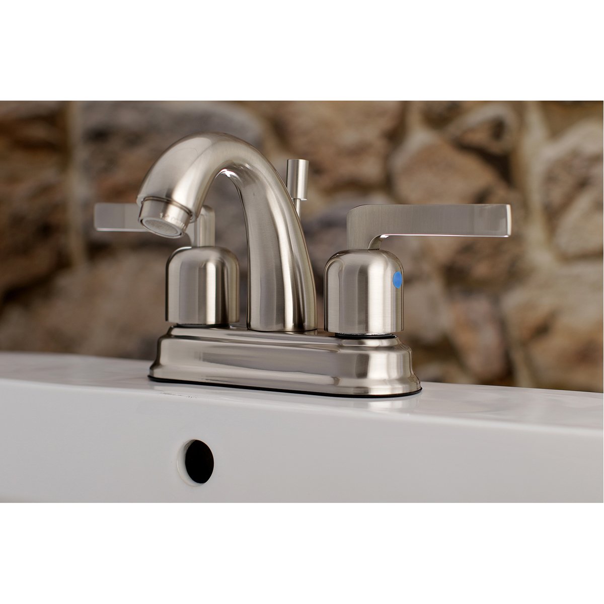 Kingston Brass Centurion 4" Centerset 3-Hole Bathroom Faucet