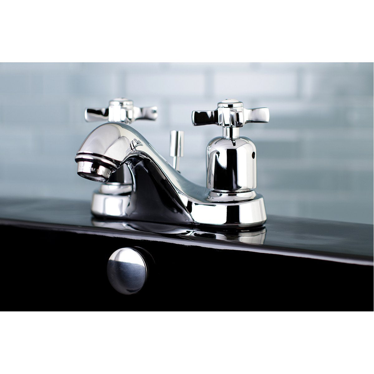 Kingston Brass Millennium 4-Inch Centerset Deck Mount Bathroom Faucet
