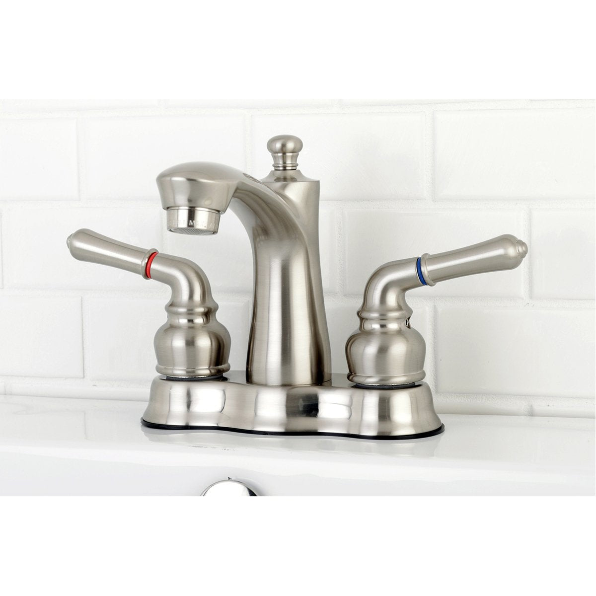 Kingston Brass Naples 4-Inch Centerset Bathroom Faucet