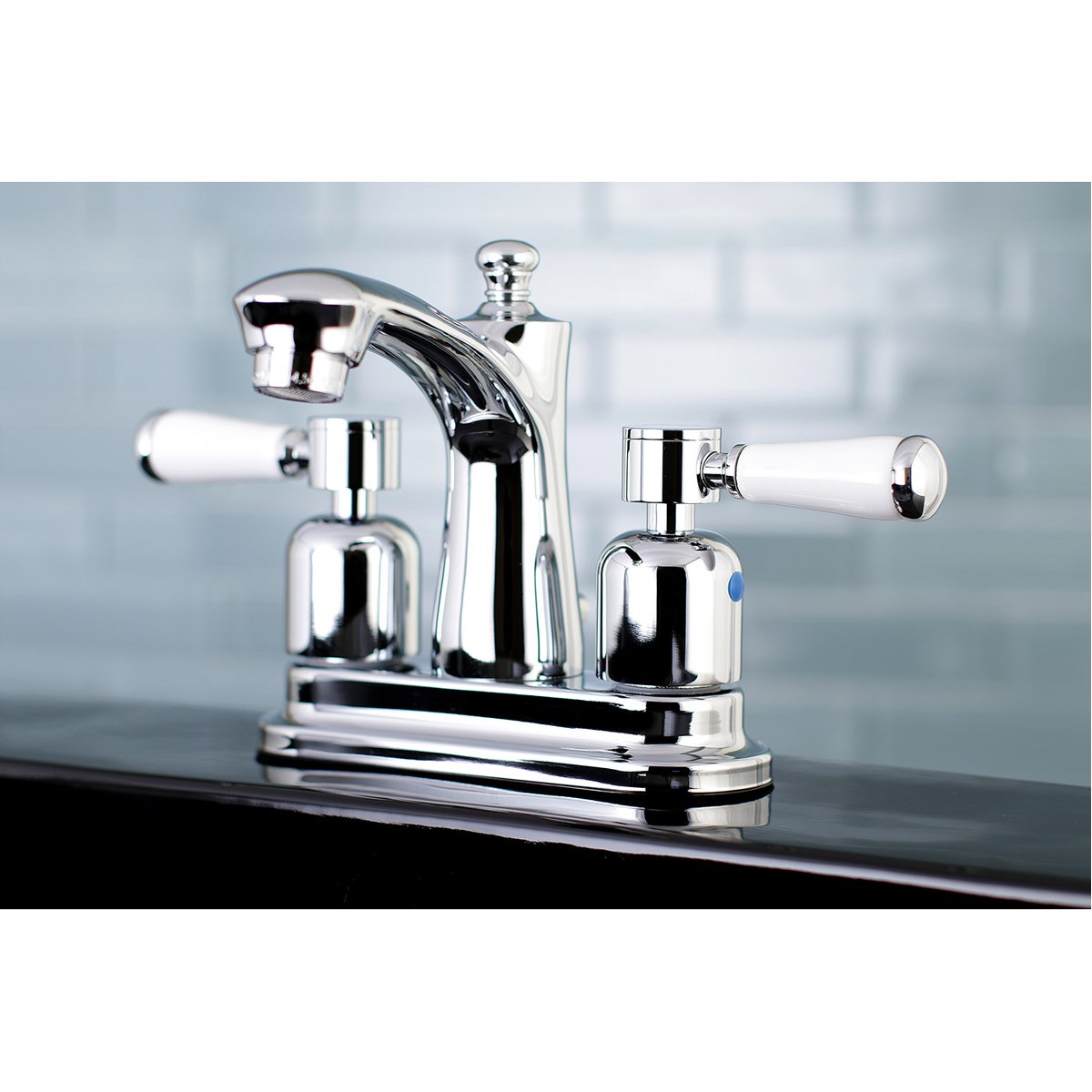 Kingston Brass Paris 4" Centerset Deck Mount Bathroom Faucet