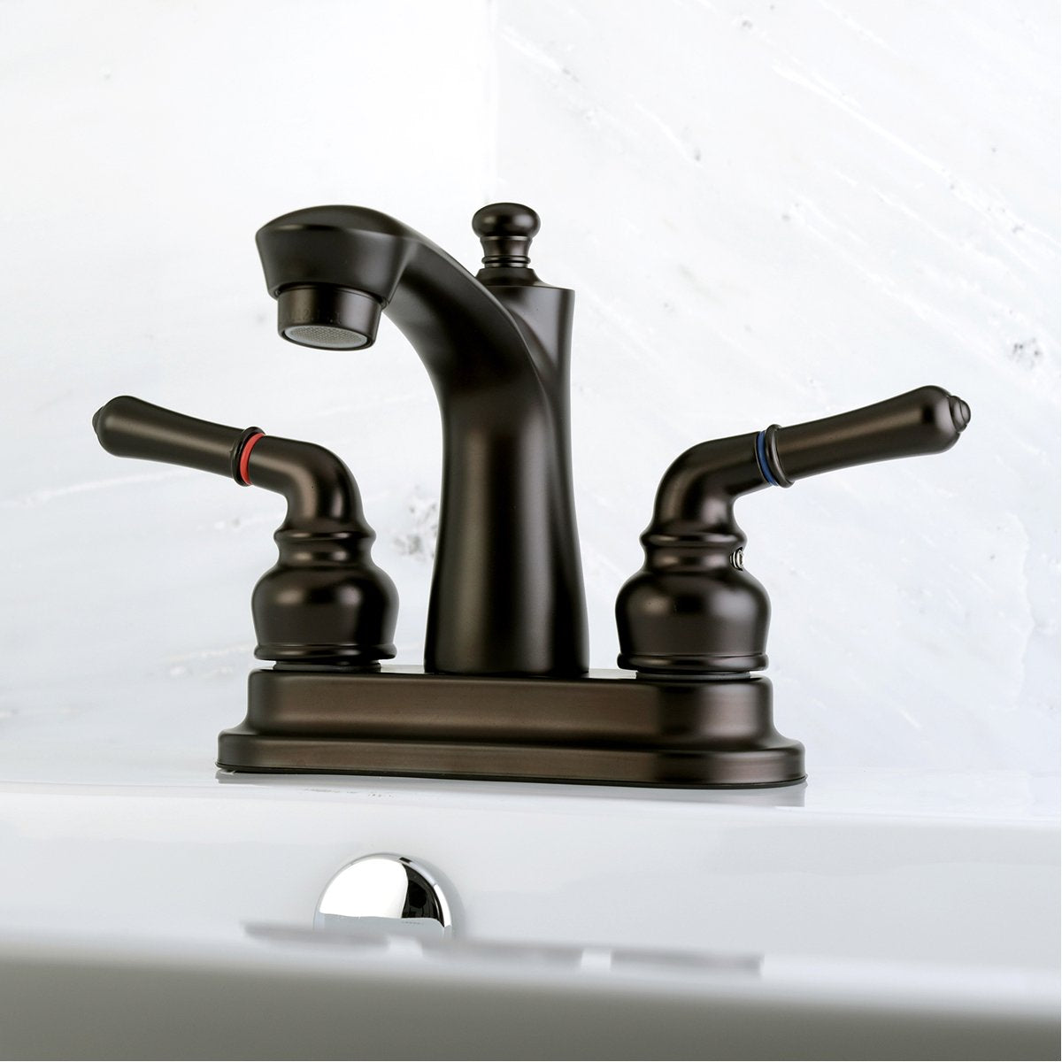 Kingston Brass Naples 4" Centerset Bathroom Faucet