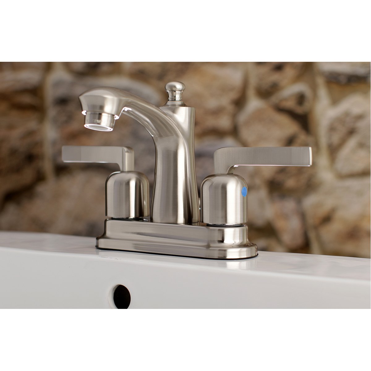 Kingston Brass Centurion 4" Centerset Deck Mount Bathroom Faucet