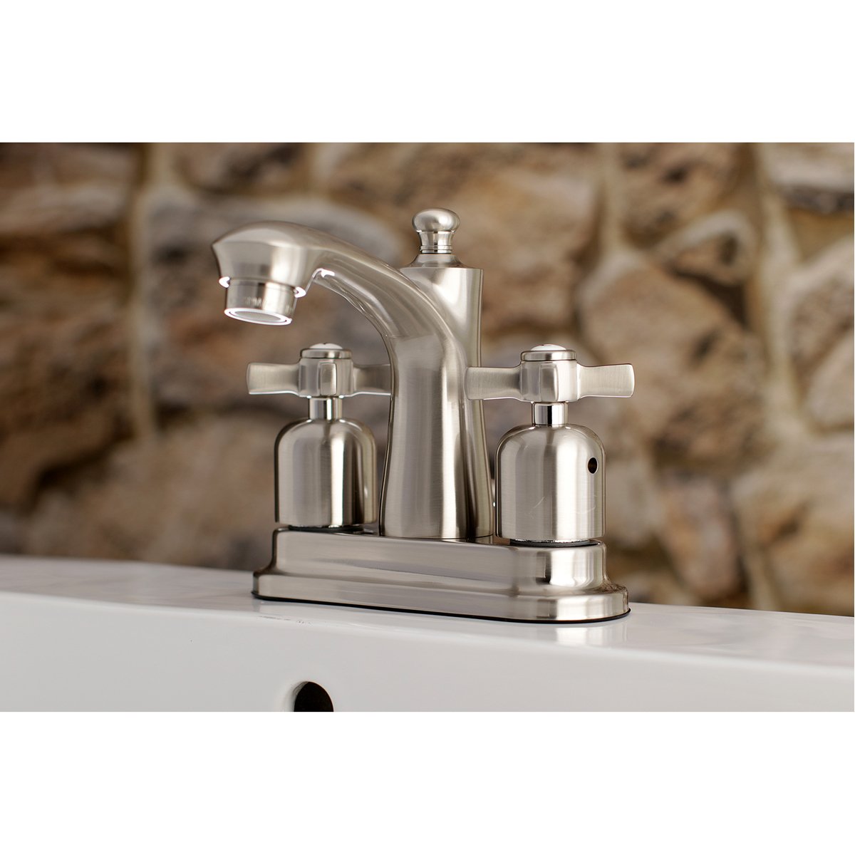 Kingston Brass Millennium 4" Centerset Deck Mount Bathroom Faucet