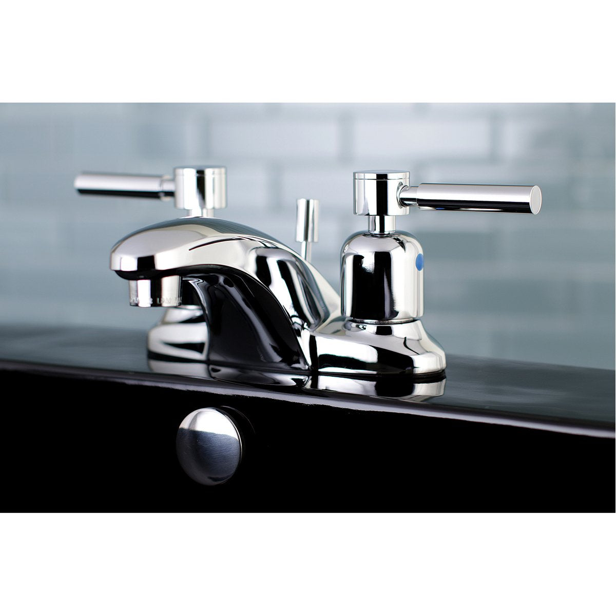 Kingston Brass Concord 3-Hole 4-Inch Centerset Deck Mount Bathroom Faucet