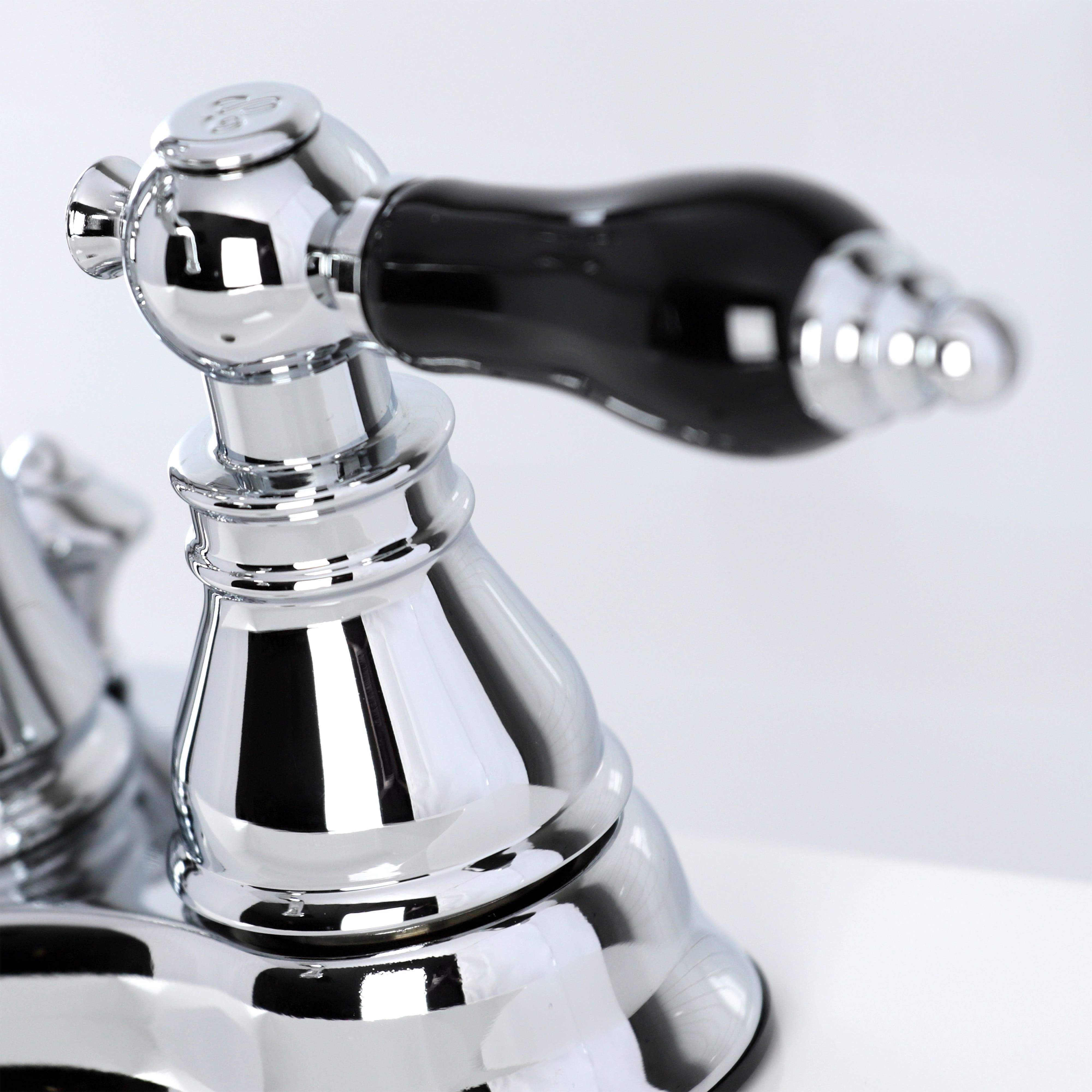 Kingston Brass Fauceture FSC160XAKL-P Duchess 4 in. Centerset Bathroom Faucet with Brass Pop-Up