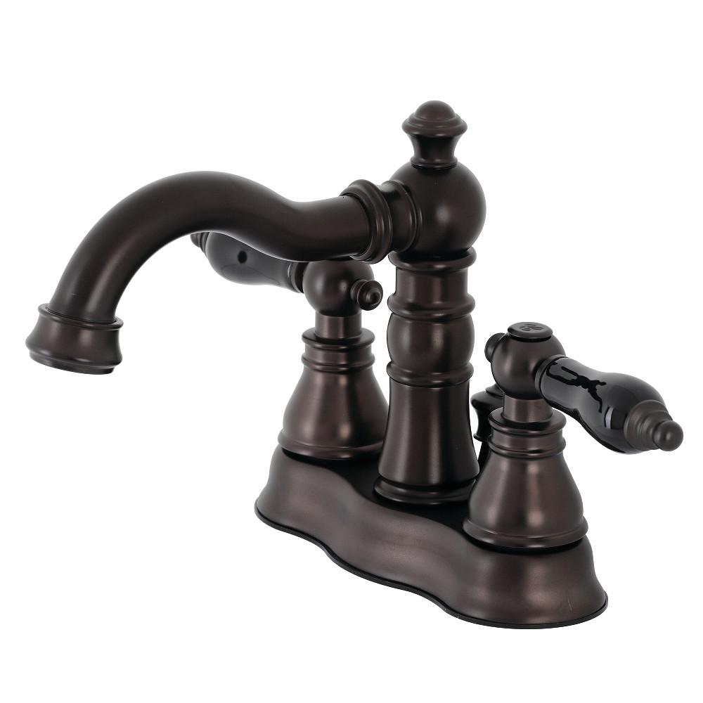Kingston Brass Fauceture FSC160XAKL-P Duchess 4 in. Centerset Bathroom Faucet with Brass Pop-Up