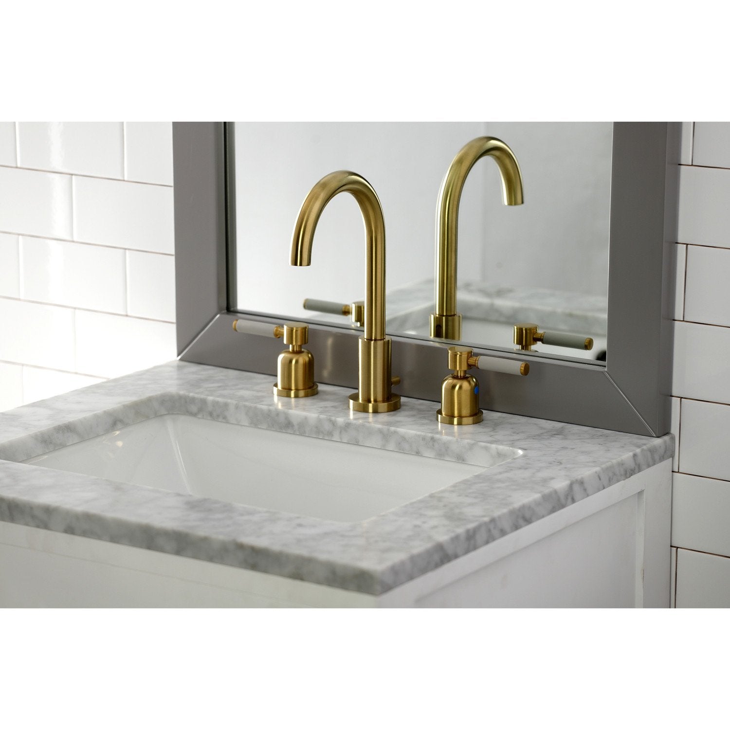 Kingston Brass Fauceture Kaiser Widespread Bathroom Faucet