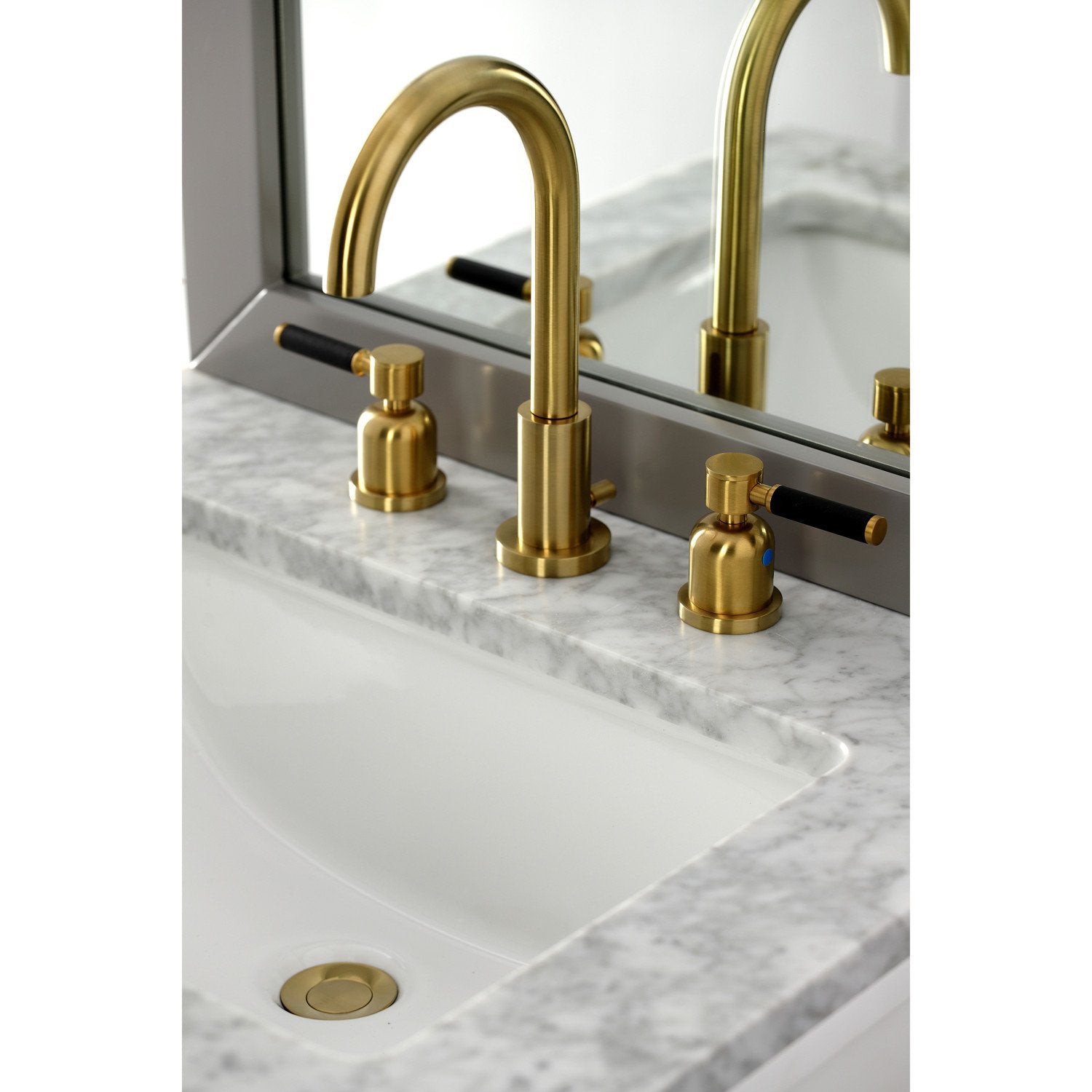 Kingston Brass Fauceture Kaiser Widespread Bathroom Faucet