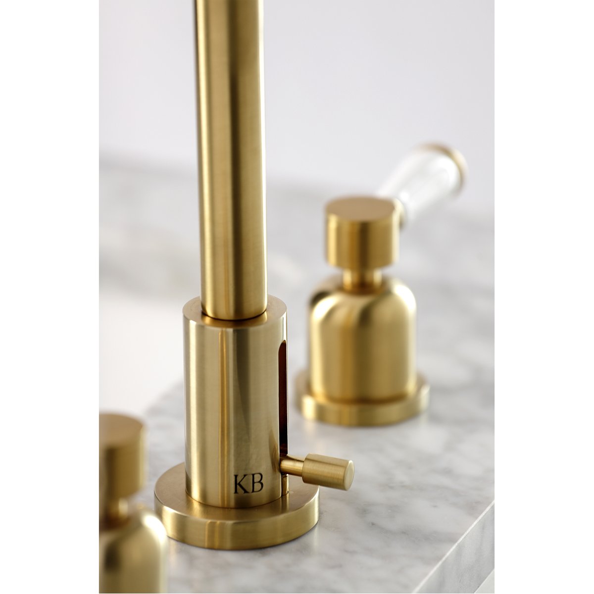 Kingston Brass Paris Widespread Bathroom Faucet with Brass Pop-Up